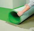 Undvik för stora mängder lim vilket kan påverka mattornas planhet.