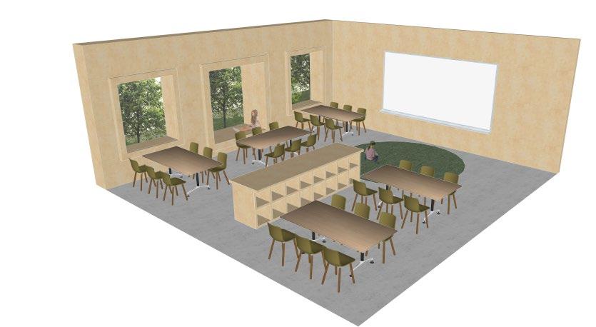 BASRUM BASRUM BASRUM BASRUM BASRUM BASRUM PERSONALRUM x2 ENTRÉ VARUMOTTAGNING SERVERING DISKRUM KÖK BASRUM/CLASSROOM MATSAL STOR MATSAL LITEN LÄSHÖRNA VIRKESFÖRRÅD TRÄSLÖJD EGEN PLATS PROJEKTOR/