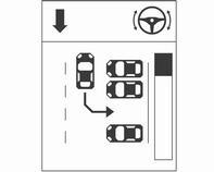 Parkeringsguidning Systemets föreslagna parkeringsplats accepteras om du stannar bilen inom 10 meter för parallell parkeringsficka eller 6 meter för tvärgående parkeringsficka efter att systemet har