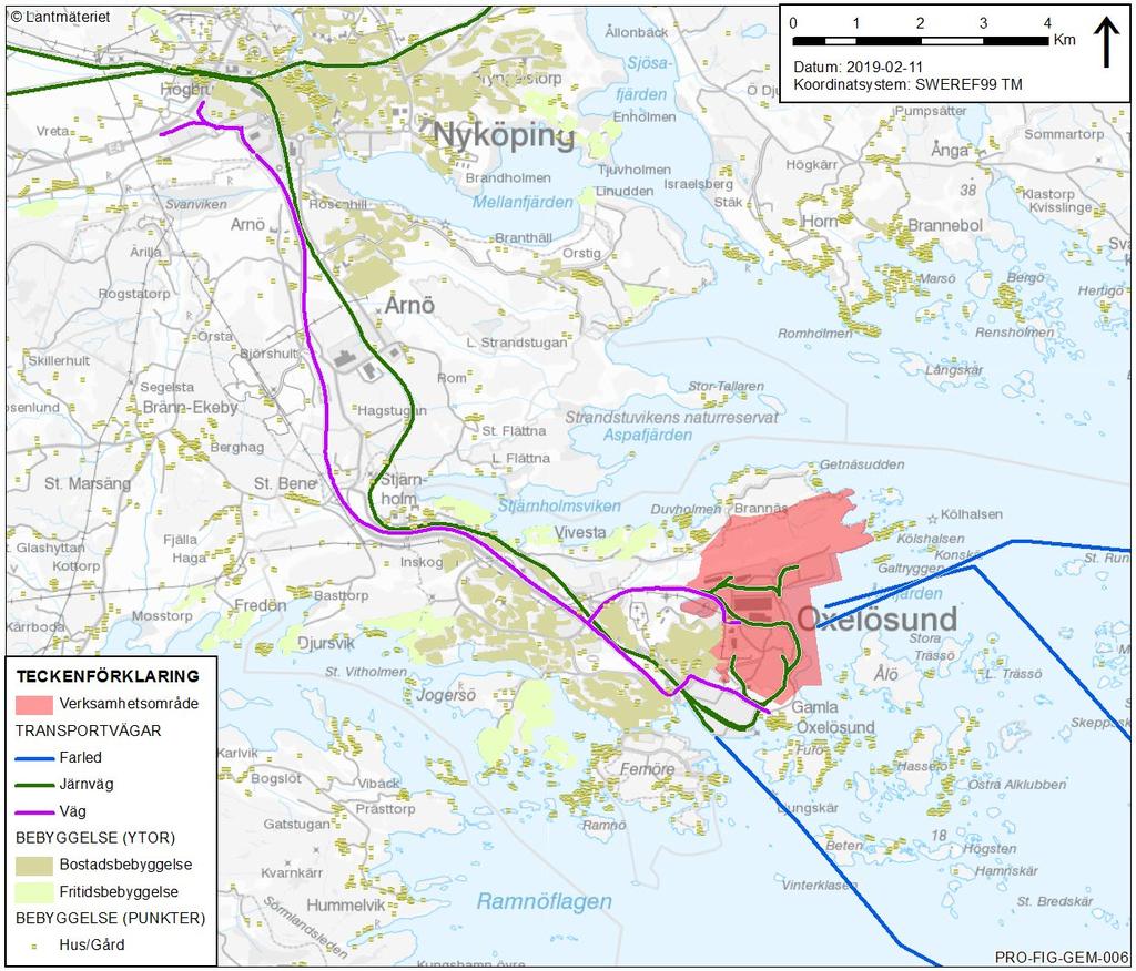 2019-03-01 s 16 (81) Oxelösunds kommun ligger på en halvö söder om Nyköping och cirka 10 mil söder om Stockholm.