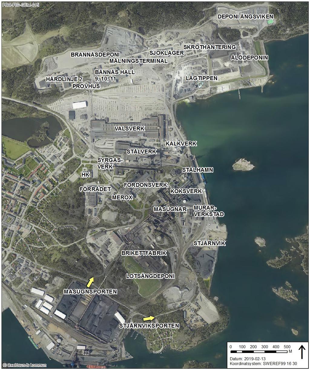 2019-03-01 s 17 (81) 6.2. Omgivningen och industriområdet Oxelösundsområdet präglas av närheten till havet. Fastlandet domineras av skog med relativt litet inslag av jordbruksmark. Området är låglänt.