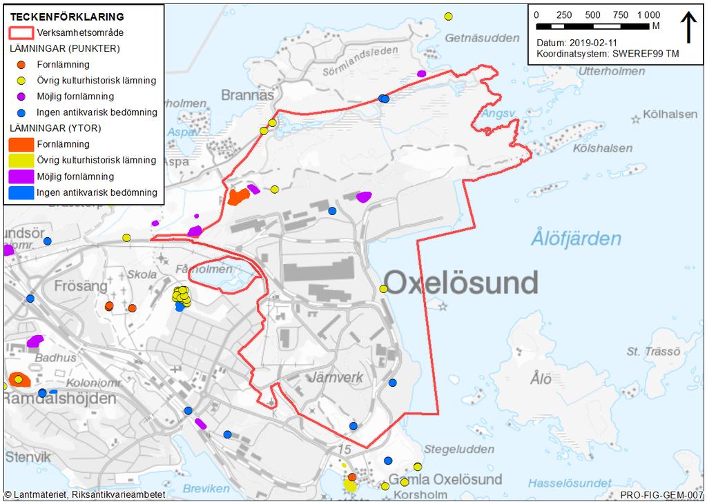 2019-03-01 s 68 (81) området redovisas också objekt som kan vara möjliga fornlämningar, övrig kulturhistorisk lämning samt objekt utan antikvarisk bedömning. Figur 21.
