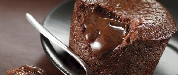 Chokladganache Ljuvlig chokladdessert med len