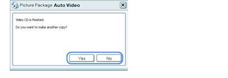 Filmen kopieras automatiskt från videokameran och redigeras sedan med vald musik och vald stil. Återstående tid visas på datorns bildskärm. 9 Klicka på [Yes] eller [No].