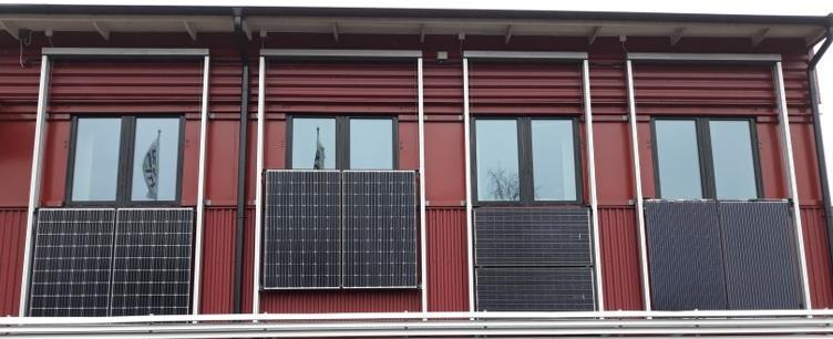 28 Figur 9 Vertikala moduler för solavskärmning monterade på plan 2 vid RISE kontor i Borås.