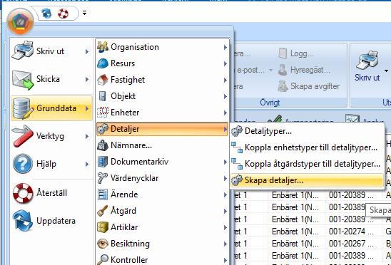 Nyhetsdokument Vitec Teknisk Förvaltning - Version 1.57 Juni 2017 Gör ett urval av fastigheter, objekttyper och enhetstyper.