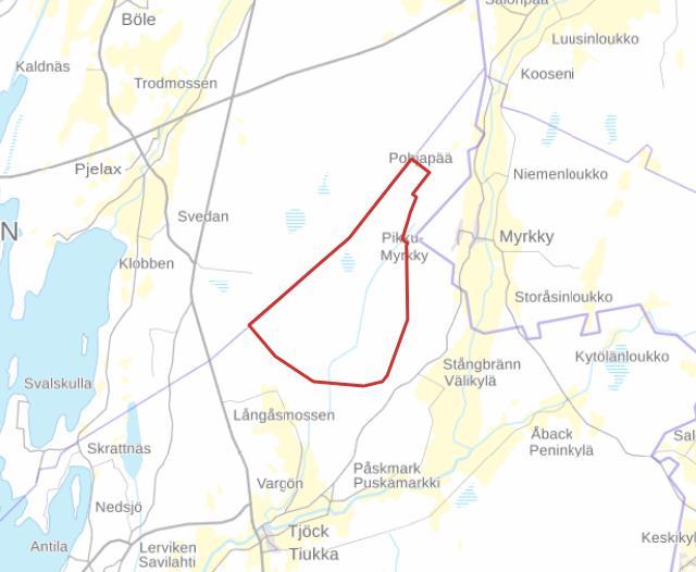 3 Planens namn och syfte Planens namn är DELGENERALPLAN FÖR KRISTINESTAD NORR VINDKRAFTSPARK.