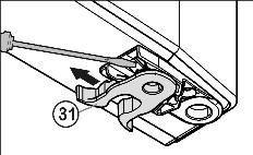 Idrifttagande u Haka fast täckpanelen Fig. 8 (12) vriden 180 på den nya handtagssidan. 4.3.