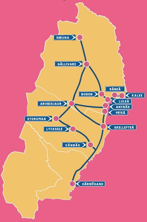 Norra Sverige laddar för elfordon I SiSL-projektet byggs 5 snabba, 15 destinationsladdare, 8 normala och 2 bussladdare från