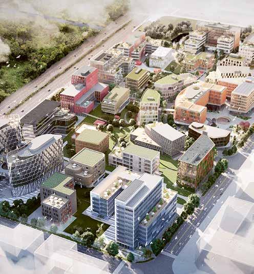 Sweco kommer att följa arbetet till dess att hela området är färdigbyggt, vilket det beräknas vara år 2020.