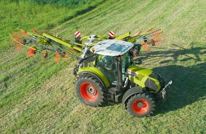 Elhydrauliskt, individuellt rotorlyft och hydraulisk inställning av räfshöjd manövreras via CLAAS STANDARD TERMINAL, enkelt och bekvämt.