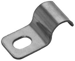 MONTAGEMATERIAL 35 I METALL MED ETT ELLER TVÅ FÄSTHÅL Kabel-klammer JR-klammer är tillverkade i rostfritt stål som trumlats för att minimera skarpa kanter.