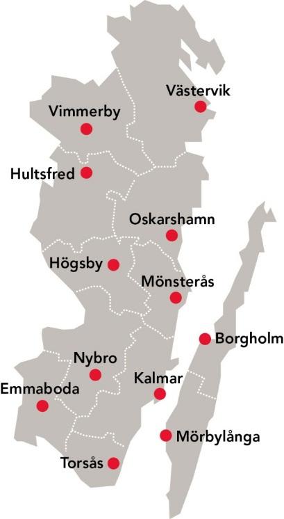 Kalmar länstrafik Vid Kalmar länstrafik jobbar cirka 100 av Landstingets totalt cirka 7000 medarbetare. Under 2018 gjordes cirka 11 miljoner kollektivtrafikresor med KLT i länet.