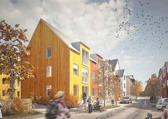 ett högt läge med utsikt över Vaxholmsfjärden, som en förlängning av trästaden och Vaxholms stadskärna, planerar Besqab att uppföra cirka 240 nya bostäder.