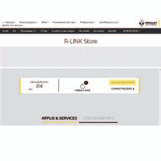 Installera applikationer med R-Link Store (4/6) Start/KATALOG MINA APPLIKATIONER OCH TJÄNSTER Hjälp 2 Hämta och installera program från en dator Du kan även hämta program till din dator med