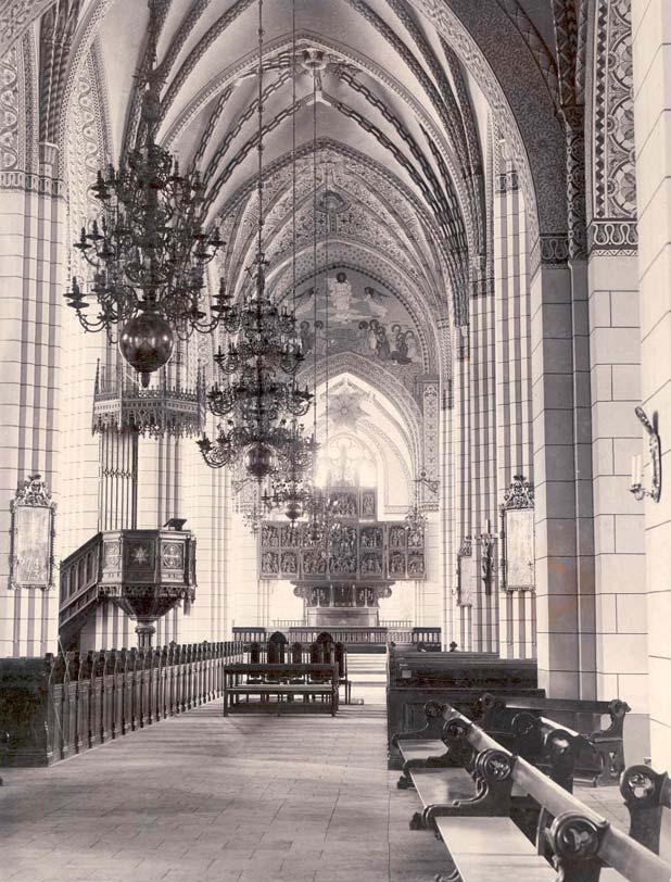 Västerås domkyrka under tidigt 1900-tal, efter Agi Lindgrens