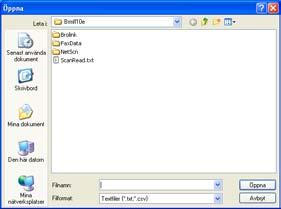 Brothers PC-FAX-programvara (för MFC-modeller) e Skriv namnet på filen och klicka på