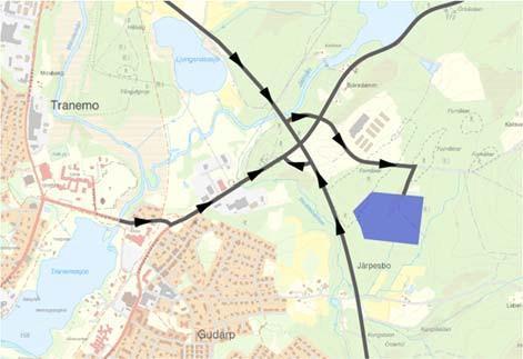 industriområde, söder om tidigare exploaterad mark för industriändamål. Planområdet har en total area av ca 18,8 ha. Vägförutsättningar Området angörs via Källsvedjegatan som nås från länsväg 156.