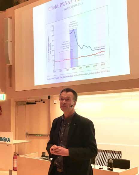 CANCERLÄKAREN NR 2 2019 ONKOLOGIDAGARNA ST-KURSEN: DAGENS OCH FRAMTIDENS SCREENINGPROGRAM ANNA LARSSON Prostatacancer Första dagen avslutades av Ola Bratt, Urolog, Sahlgrenska universitetssjukhuset,