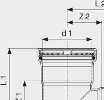 Sanpress Inox med SC-Contur G1 G1 SanpressInoxXLT-rör Modell2318XL Artnr d1 d2 d3 Z1 Z2 Z3 L1 L2 L3 578077 64,0 22 64,0 25 41 25 68 64 68 578060 64,0 28 64,0 27 41 27 70 65 70 578053 64,0 35 64,0 32