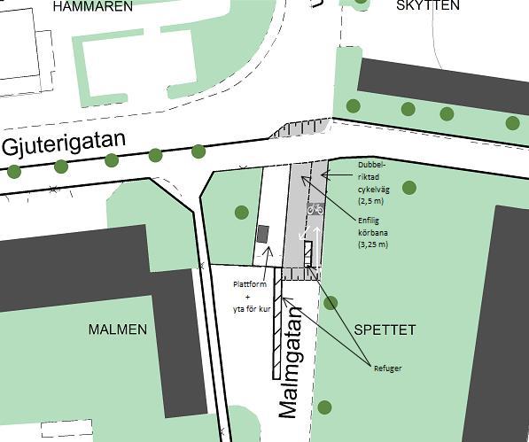 Samrådshandling hastighetsdämpning, begränsning av trafikslag (bil-, gång-, cykel-, kollektivtrafik med flera) eller tidsbegränsningar av trafik.