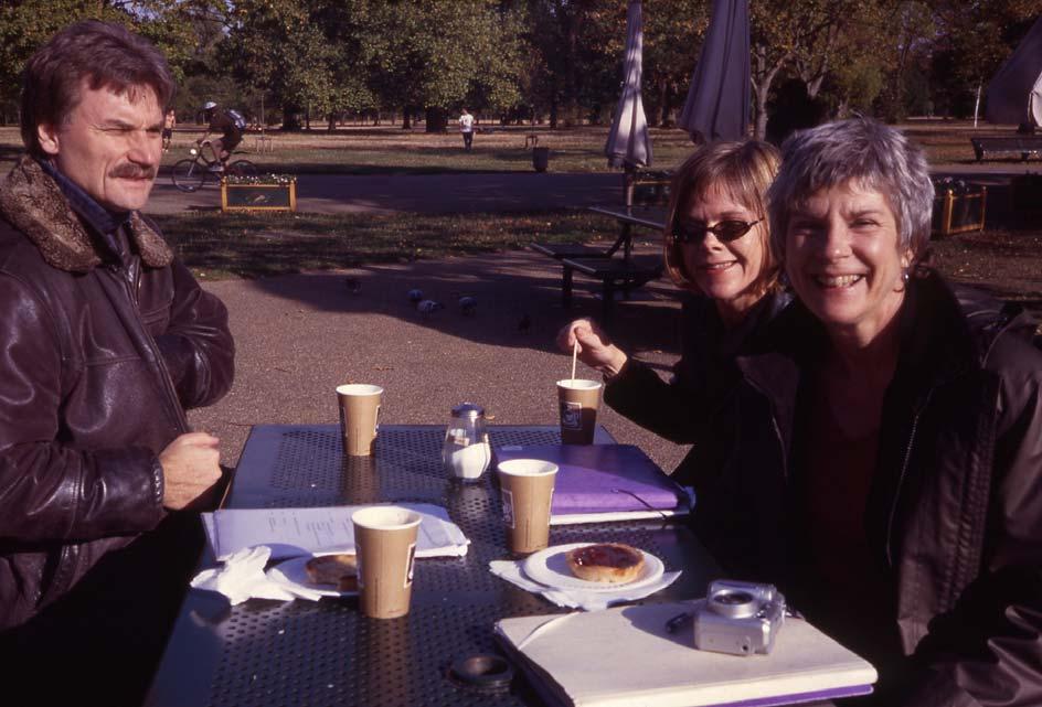 9. Erling Bjurström, Hillevi Ganetz och Karin Becker på Passageprojektets