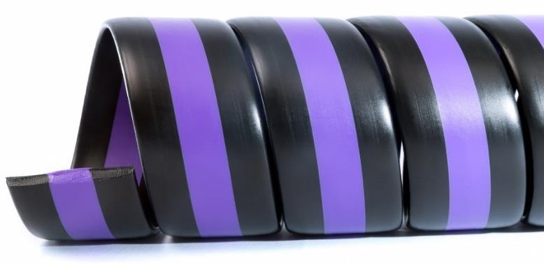 Safe-Spiral DUO är producerad med dubbelextrusion och ni kan koppla en annan färg med svart (minimum 600 m per färgkombination).