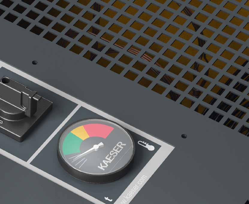 SECOTEC CONTROL SECOTEC-ackumulatorreglering Dellastreglering med effektiv kylackumulator (1) Kylkompressorn är i drift: Kyla tillhandahålls för tryckluftstorkning och nedkylning av