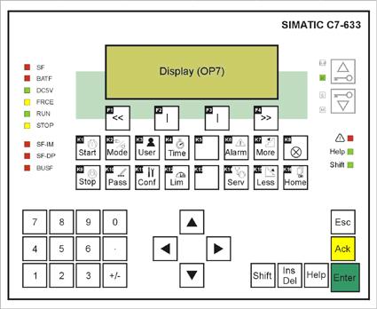 1 1.1 Framsidan av regleringen SIMATIC C7-633 Figur 1: Framsidan av regleringen SIMATIC C7-633 1.