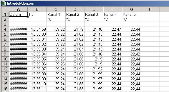 för att datumet skall rymmas i text. Gör kolumnen lite bredare så syns datumet i klartext.