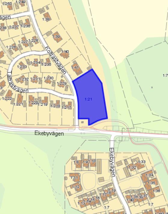 VALLENTUNA KOMMUN SID 3/11 Bakgrund Nyby är beläget ca 2 km nordväst om Vallentuna centrum och detaljplanerades år 2004. Området har sedan dess byggts ut med friliggande villor i modern utformning.