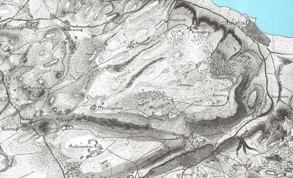 På Häradskartan från 1926-1934 utgjordes största delen av planområdet av åkermark. I den sydvästra delen fanns en gård med tillhörande åkerytor, betesmark och skogsmark.