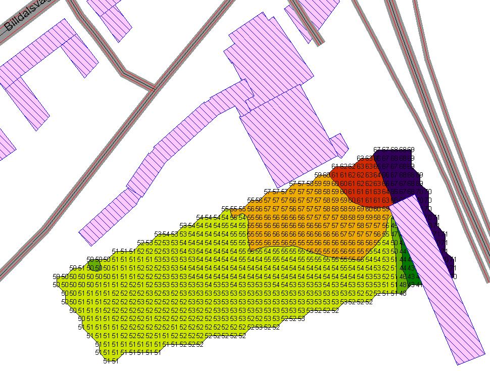 Alternativ C söder om Origohuset.