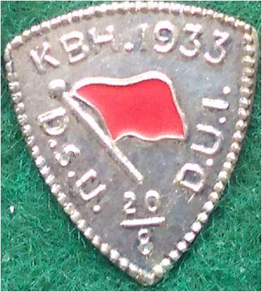 2.11 DSU DUI KBH 1933 20/8, 1933 Danmarks