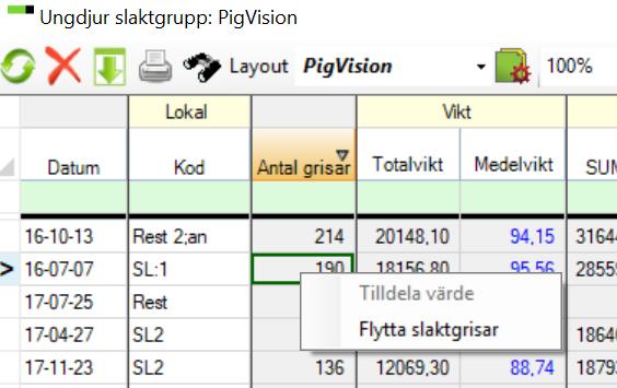 Även denna instruktion finner du på hemsidan under menyvalet WinPig - Slaktgrisar - Hämta slakt, Hämta om slakt.