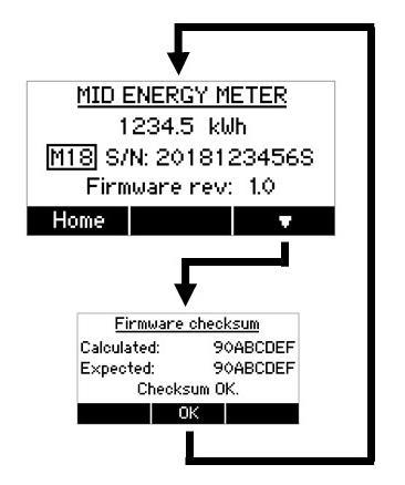 MENY MID-ENERGIMÄTARE Meny MID Energimätare visar den totala, ackumulerade energiförbrukningen, och som del av huvudmenyträdet i maskinen är denna meny tillgänglig med hjälp av de övre pilknapparna.