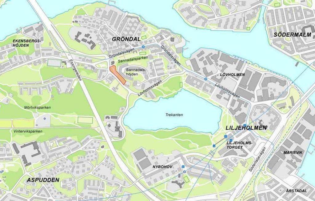 Gröndal ingår i Promenadstadens strategi 1 om den centrala stadens utvidgning.