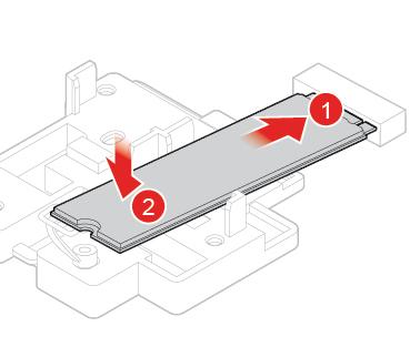 Bild 57. Lossa klämman för M.2 SSD-enheten Bild 58. Ta bort M.2 SSD-enheten Bild 59.