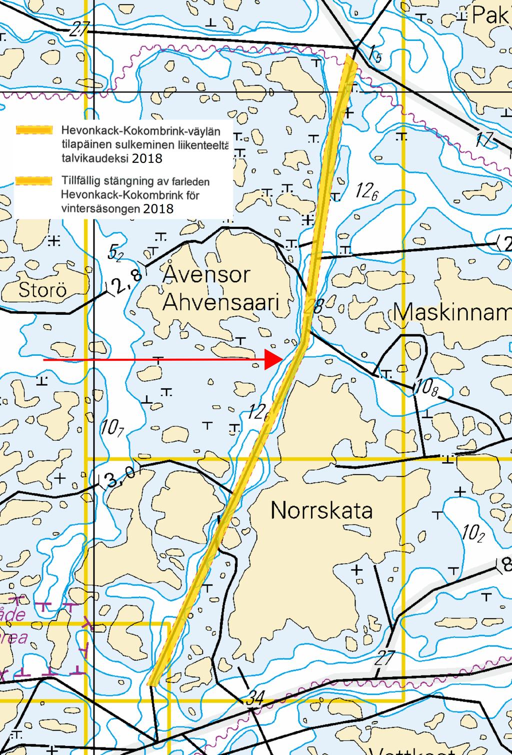 4 Kuva viitteeksi, karttaotteet ei merikartan mittakaavassa / Bild för referens, kortutdrag inte i sjökortets skala / Image for reference, chart extracts not to scale of chart ( FTA,