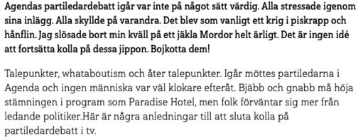 Argument 2 (Presentation av motargument som bemöts)