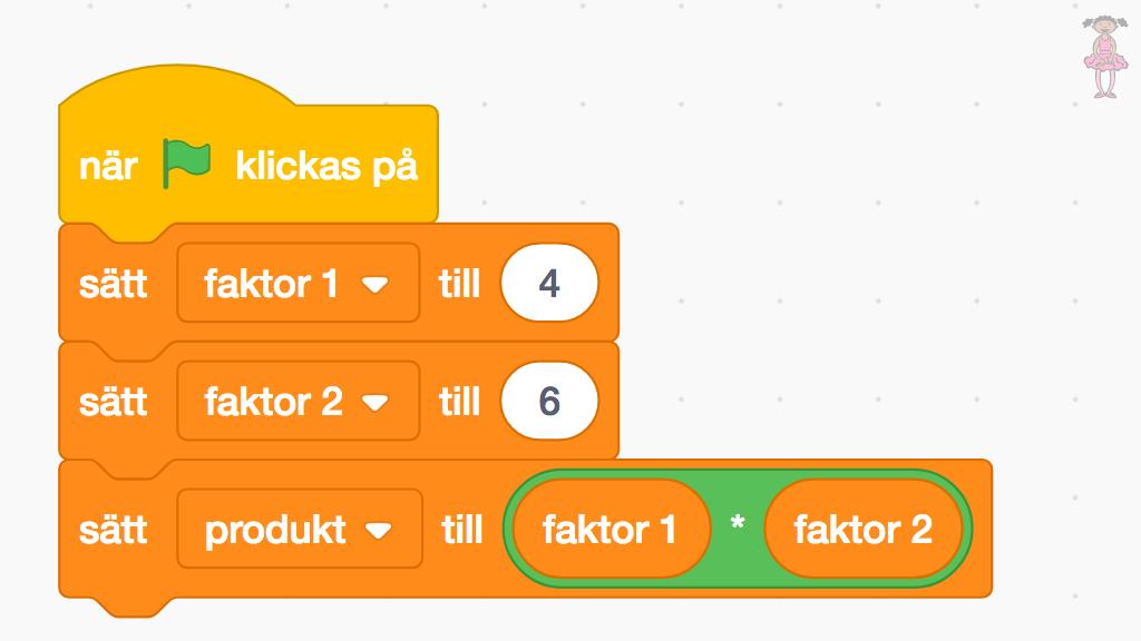 Lektionsdel 1: Skapa en fråga som datorn kan svaret till Instruktioner Arbeta tillsammans med en kompis. Utgå från blocken i exemplet och gör sedan uppgifterna.