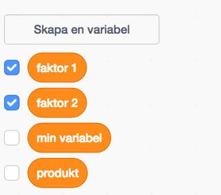 5. Programmet kan räkna ut produkten. Hur skulle vi kunna utnyttja det för att alltid få rätt svar utan att behöva skriva in att till exempel svar = 24?