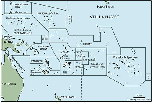 Yta 18 376 km2 (2017) Tid svensk +11 timmar Huvudstad med antal invånare Suva 87 000 (på ön Viti Levu; med förstäder som Lami, Nausori och Nasinu ca 330 000, uppskattning 2017) Övriga större städer