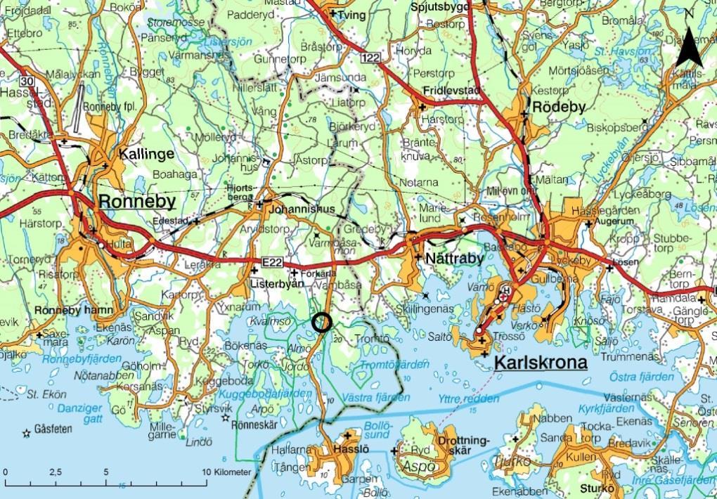 Bakgrund RAÄ Förkärla 11 resp. 12 vid Hjortahammar i mellersta Blekinge (fig.1), utgör tillsammans en på flera sätt betydelsefull fornlämningsmiljö.