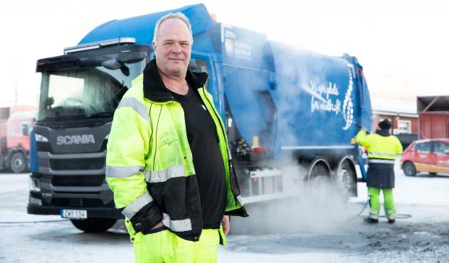VÅRA VERKSAMHETER Thomas Johansson jobbar som arbetsledare inom renhållningen.