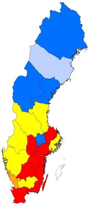 Skogsbrukets försurande påverkan a. 2009-2011 b. 2010-2012 c. 2011-2013 d. 2012-2014 e. 2013-2015 f. 2014-2016 Figur 10.