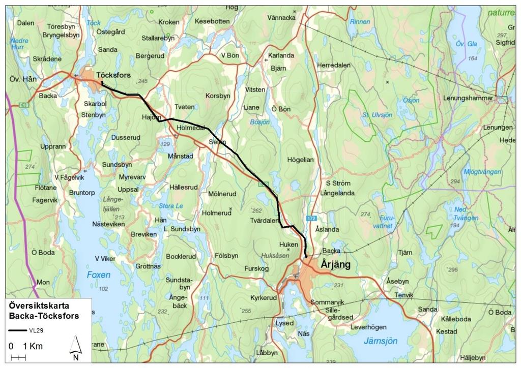 1 Inledning 1.1 Bakgrund och syfte År 1994 fick Ellevio AB (dåvarande Gullspångs kraft AB) nätkoncession för linje, tillstånd för ledning, för befintlig 145 kv ledning VL29 mellan Backa och Töcksfors.