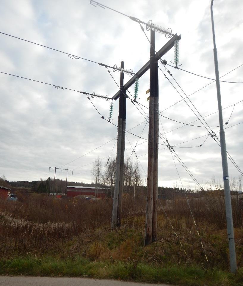 bilaga 1. Figur 4. Påstickningspunkt för aktuell ledning på ledning VL25. Delar av ledningssträckningen löper direkt intill E18. Den totala ledningssträckan är ca 22 km.