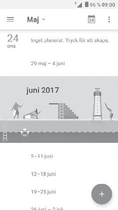 5 Kalender, Klocka och Kalkylator... 5.1 Kalender... Du kan använda Kalender för att hålla koll på viktiga möten, bokade tider, etc.