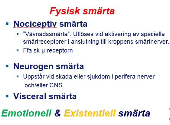 Smärta Ex neurologiskt